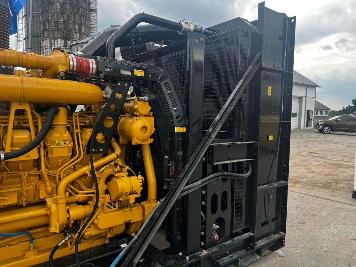 1500 kW 3512C CAT Gen Set , Year – 2008, open skid, 625 Hours, 4160 Volts, US EPA Tier 2 Flex Pre Emissions
