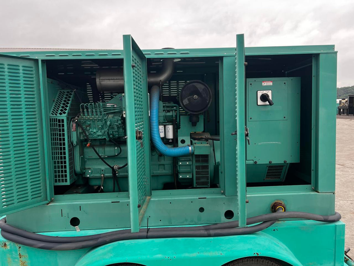 175 kW Cummins/Onan Portable Generator, with Base Fuel Tank and Enclosure 8.3 Liter Cummins Engine, Year – 1999, 687 Hours