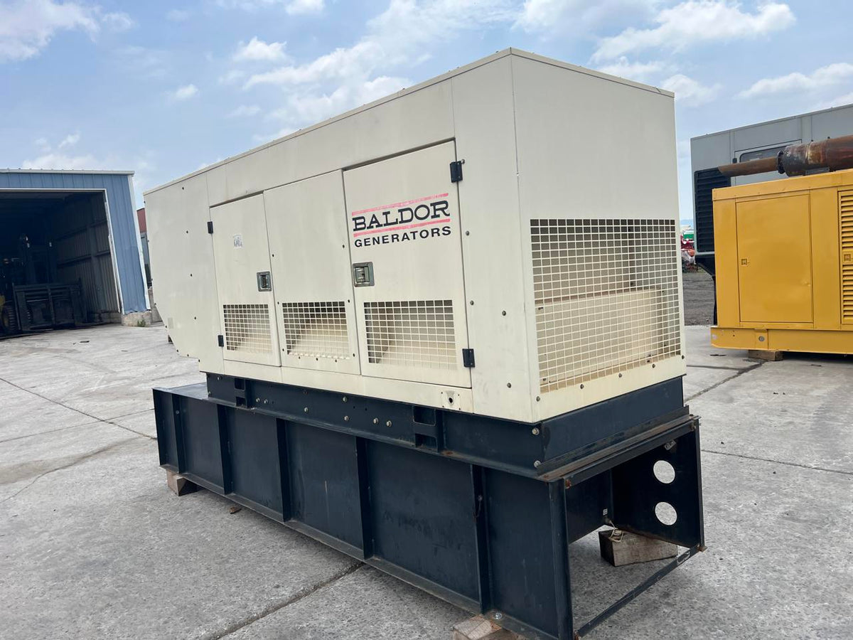 200 kW Baldor Generator with Sound Attenuated Enclosure and Base Fuel Tank, 68 Liter John Deere Engine, Year – 2009, 265 Hours, US EPA Tier 3 Pre Emissions
