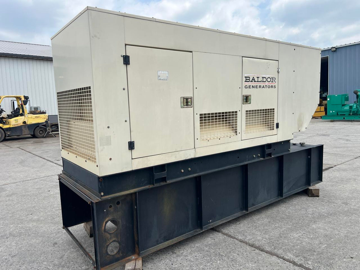 200 kW Baldor Generator with Sound Attenuated Enclosure and Base Fuel Tank, 68 Liter John Deere Engine, Year – 2009, 265 Hours, US EPA Tier 3 Pre Emissions