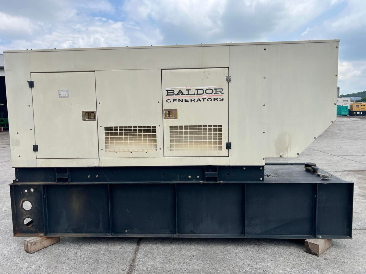 200 kW Baldor Generator with Sound Attenuated Enclosure and Base Fuel Tank, 68 Liter John Deere Engine, Year – 2009, 265 Hours, US EPA Tier 3 Pre Emissions