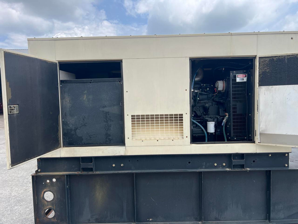 200 kW Baldor Generator with Sound Attenuated Enclosure and Base Fuel Tank, 68 Liter John Deere Engine, Year – 2009, 265 Hours, US EPA Tier 3 Pre Emissions