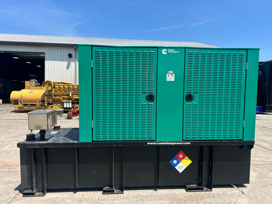 200 kW Cummins/Onan Generator, with Enclosure and Base Fuel Tank, 6.7 Cummins Engine, Year – 2016, 313 Hours, US EPA Tier 3 Pre Emission Engine