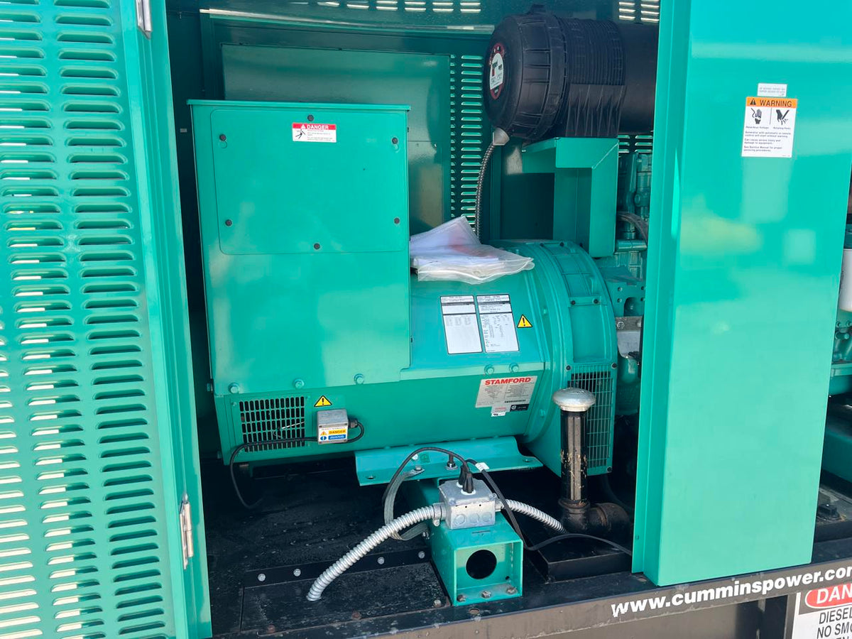 200 kW Cummins/Onan Generator, with Enclosure and Base Fuel Tank, 6.7 Cummins Engine, Year – 2016, 313 Hours, US EPA Tier 3 Pre Emission Engine