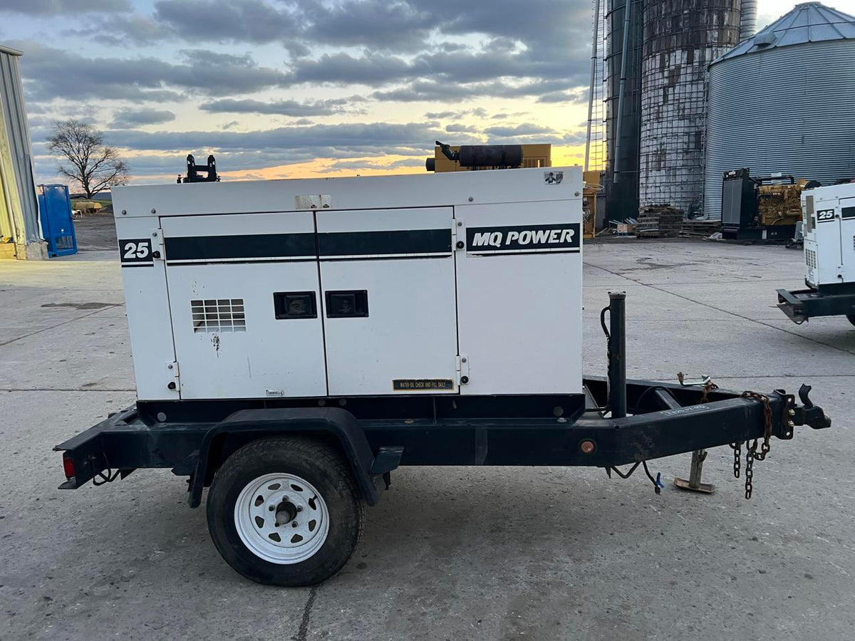 25 kW MQ Power Portable Rental Grade Generator, Isuzu Engine, Year – 2005, Sound Attenuated Enclosure, with Voltage Selector Switch