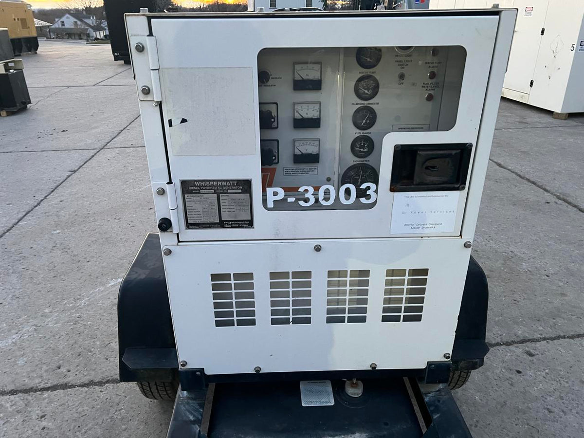 25 kW MQ Power Portable Rental Grade Generator, Isuzu Engine, Year – 2005, Sound Attenuated Enclosure, with Voltage Selector Switch