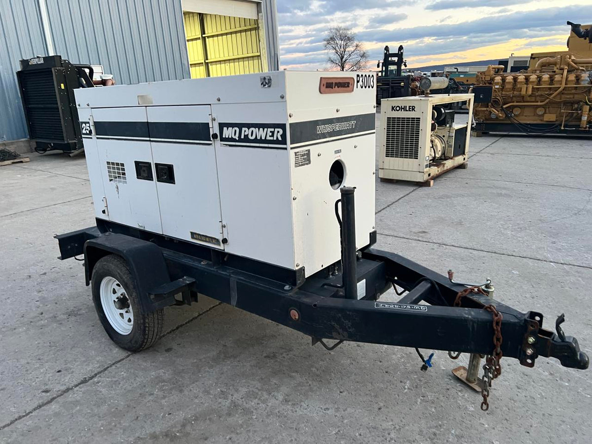25 kW MQ Power Portable Rental Grade Generator, Isuzu Engine, Year – 2005, Sound Attenuated Enclosure, with Voltage Selector Switch