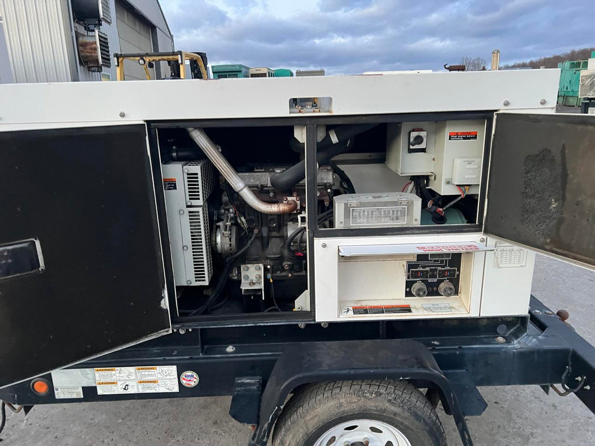 25 kW MQ Power Portable Rental Grade Generator, Isuzu Engine, Year – 2005, Sound Attenuated Enclosure, with Voltage Selector Switch