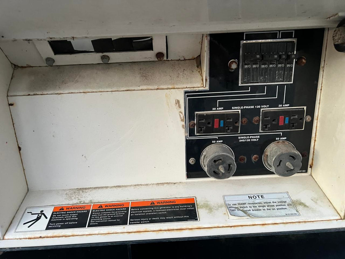 25 kW MQ Power Portable Rental Grade Generator, Isuzu Engine, Year – 2005, Sound Attenuated Enclosure, with Voltage Selector Switch
