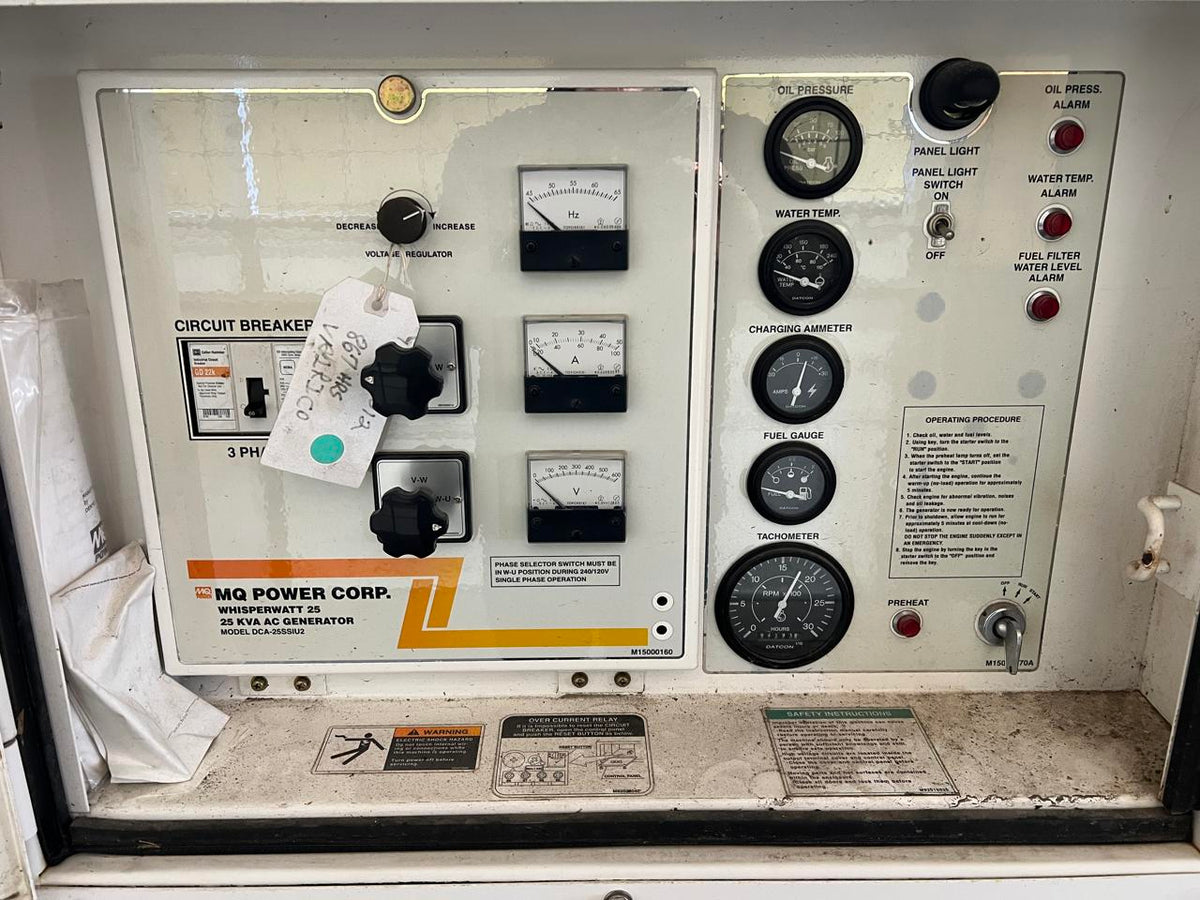 MQ Power Portable Rental Grade Generator, Isuzu Engine, Year – 2007, With Voltage Selector Switch