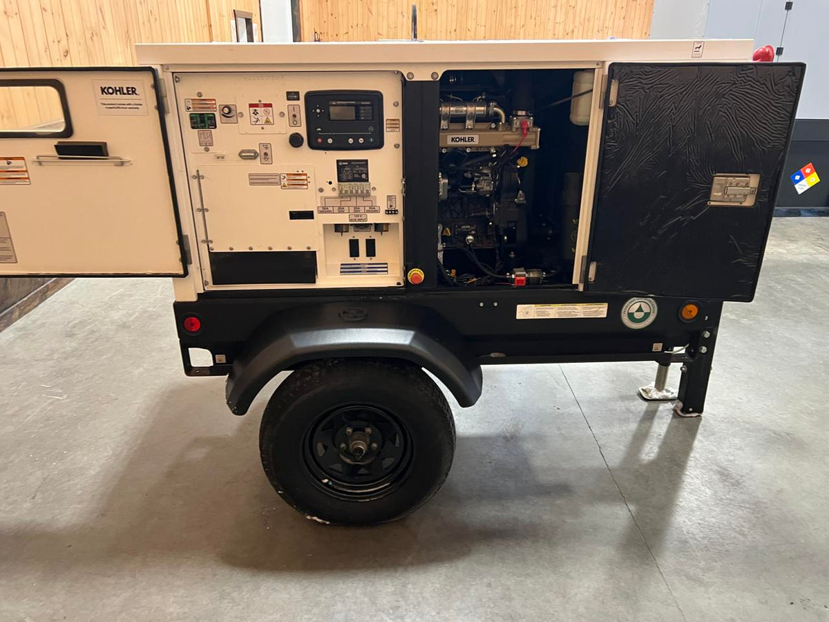 25 kW Wacker Neuson Portable Rental Grade Generator, with Voltage Selector Switch, Kohler Engine, Year – 2022, 1560 Hours