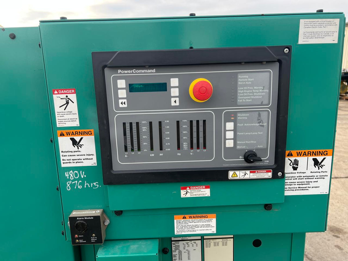 250 kW Onan/Cummins Gen Set, 9 Liter QSL 9 Engine, Year – 2013, 876 Hours