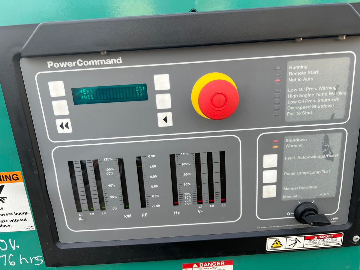 250 kW Onan/Cummins Gen Set, 9 Liter QSL 9 Engine, Year – 2013, 876 Hours
