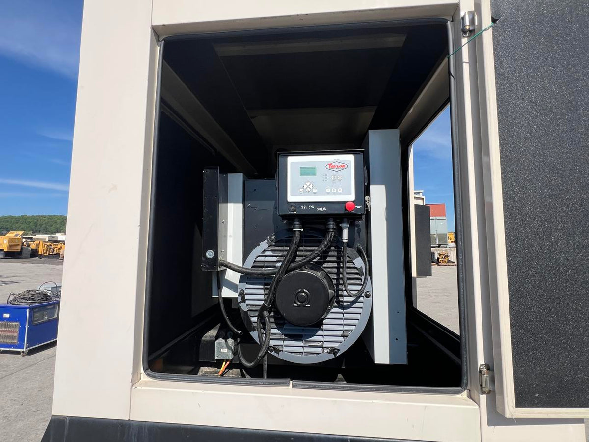 250 kW Taylor Generator, with Sound Attenuated Enclosure and Base Fuel Tank 6.6 CAT/Perkins Engine, Year – 2016, 361 Hours