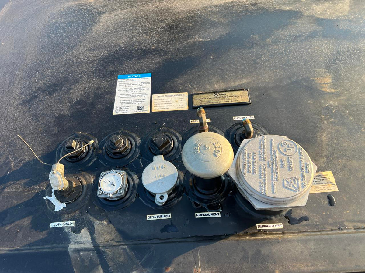 255 kW Kohler Generator, with Sound Attenuated Enclosure and Base Fuel Tank, 9.0 Liter John Deere Engine, Year – 2010, 223 Hours, US EPA Tier 3 Pre Emission Flex Engine