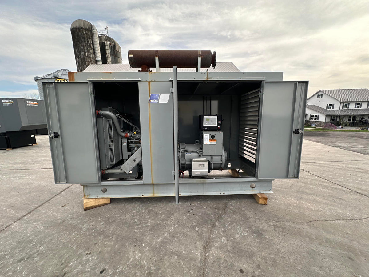 275 kW MTU Generator, with Enclosure, 9 Liter John Deere Engine, 142 Hours, US EPA Tier 3 Pre Emission