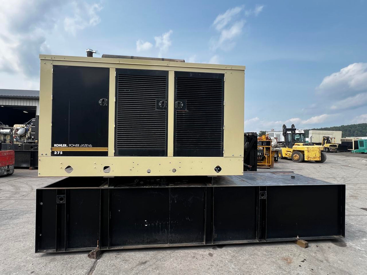 275 kW Kohler Generator, with weather proof Enclosure and Tank, 9.0 Liter John Deere Engine, Year – 2006, 922 Hours, US EPA Tier 3 Pre Emission Engine
