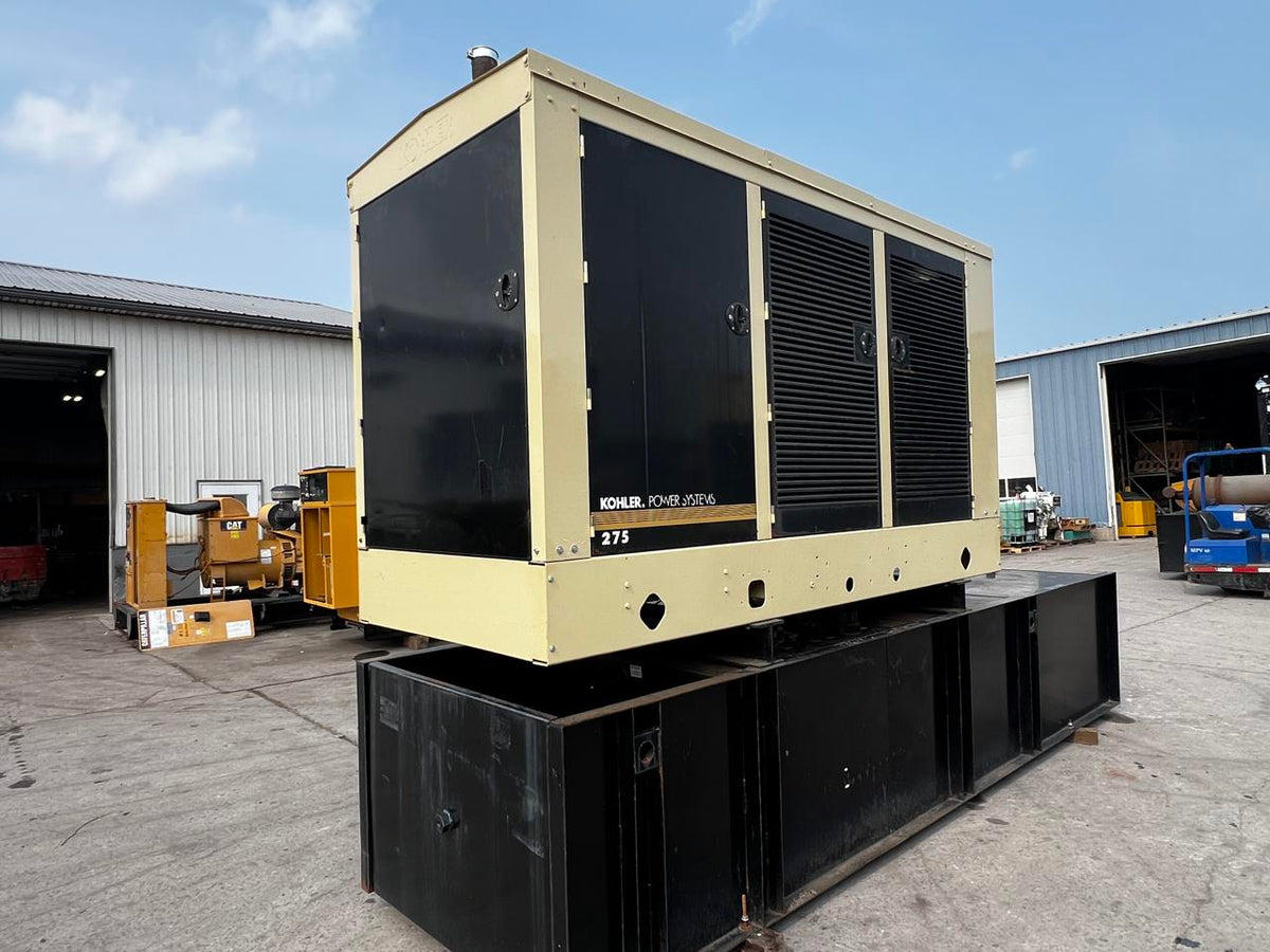 275 kW Kohler Generator, with weather proof Enclosure and Tank, 9.0 Liter John Deere Engine, Year – 2006, 922 Hours, US EPA Tier 3 Pre Emission Engine