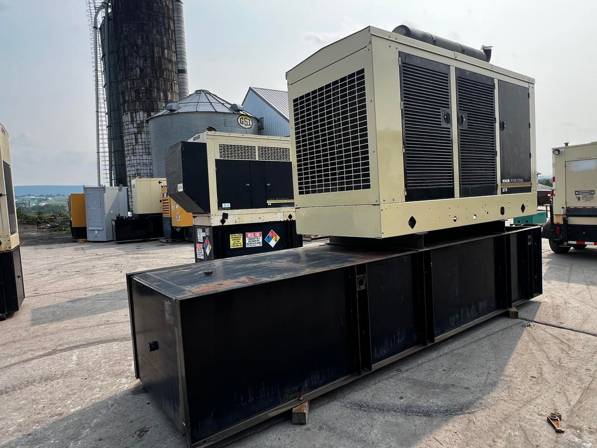 275 kW Kohler Generator, with weather proof Enclosure and Tank, 9.0 Liter John Deere Engine, Year – 2006, 922 Hours, US EPA Tier 3 Pre Emission Engine