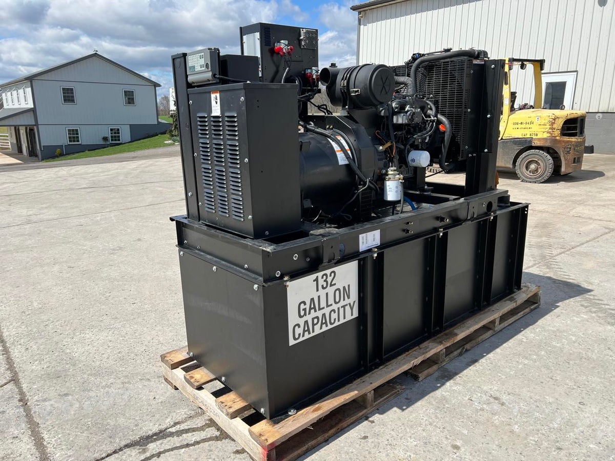 30 kW Generac Generator Set, Year 2015, 154 Hours, Base Fuel Tank, US EPA Tier 3