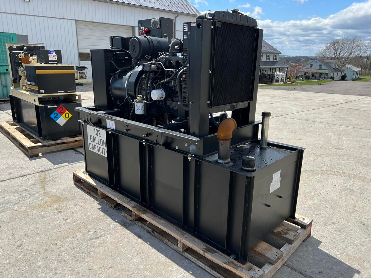 30 kW Generac Generator Set, Year 2015, 154 Hours, Base Fuel Tank, US EPA Tier 3