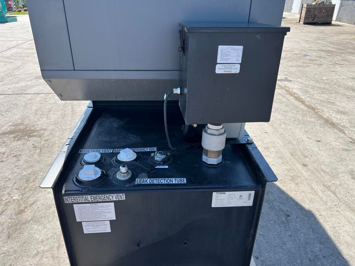 30 kW New Surplus Generac Generator, with Sound Enclosure and Base Fuel Tank, 404 Perkins Engine, Year – 2021