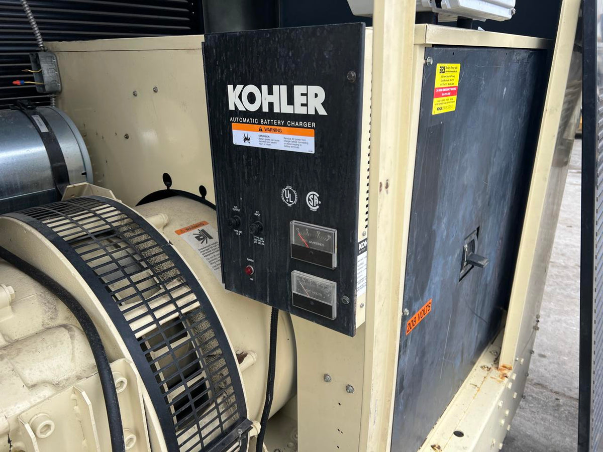 300 kW Kohler Generator, with Enclosure, 12.7 Liter 60 Series Detroit Diesel Engine, Year – 1999, 1131 Hours