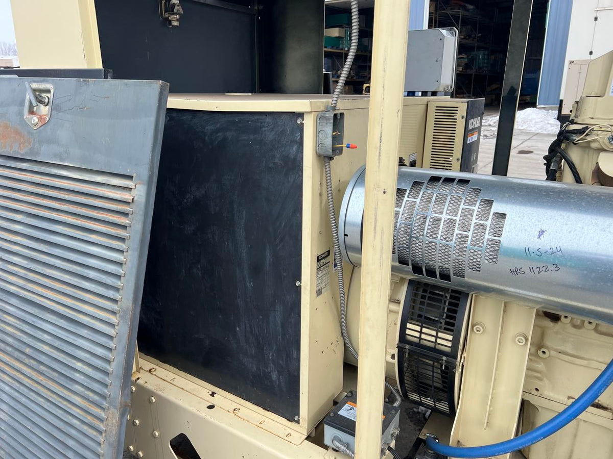 300 kW Kohler Generator, with Enclosure, 12.7 Liter 60 Series Detroit Diesel Engine, Year – 1999, 1131 Hours
