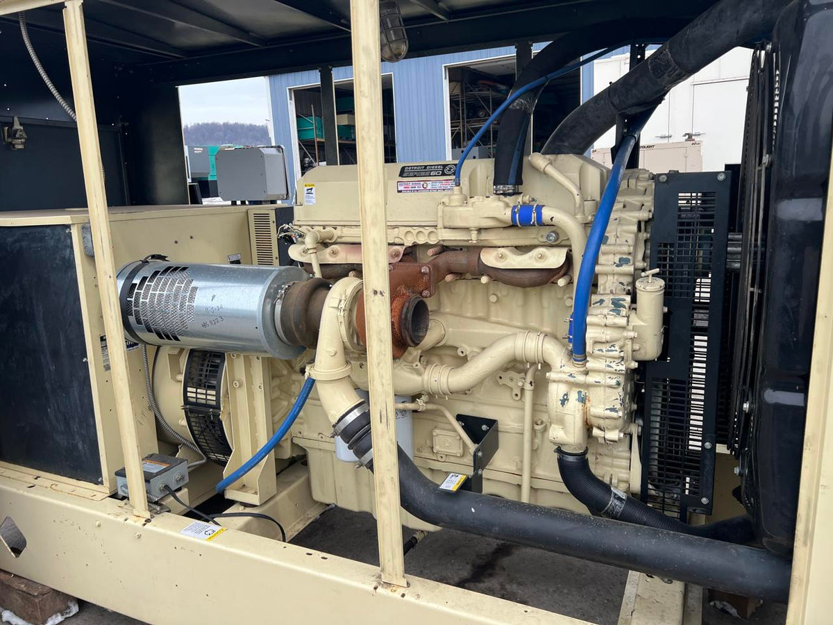300 kW Kohler Generator, with Enclosure, 12.7 Liter 60 Series Detroit Diesel Engine, Year – 1999, 1131 Hours