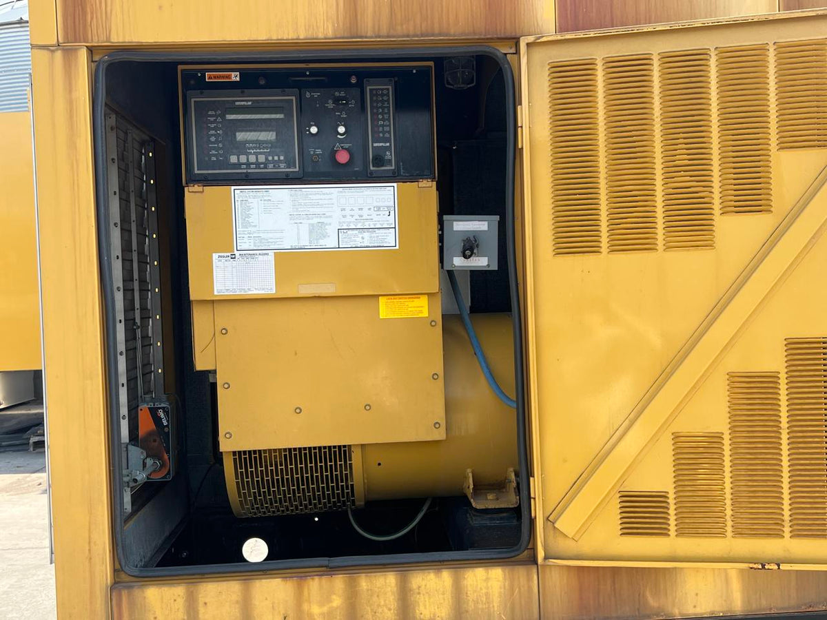 300 KW 3406 Cat Gen Set, with Enclosure and Base Fuel Tank, Year – 1999, 616 Hours