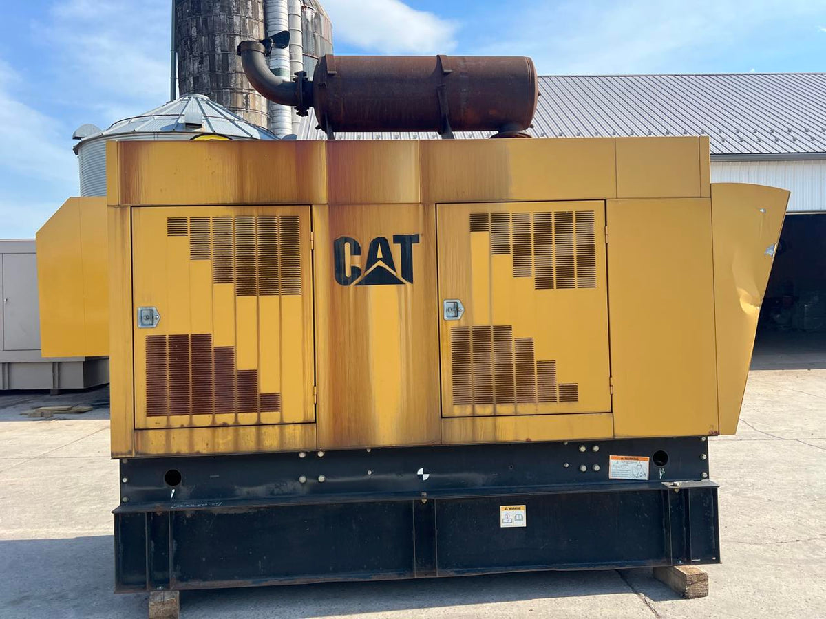 300 KW 3406 Cat Gen Set, with Enclosure and Base Fuel Tank, Year – 1999, 616 Hours