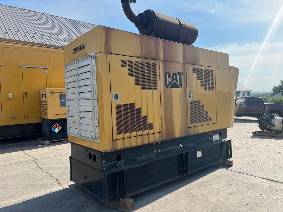 300 KW 3406 Cat Gen Set, with Enclosure and Base Fuel Tank, Year – 1999, 616 Hours