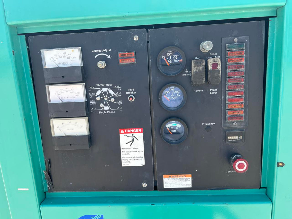 300 kW Cummins/Onan Generator, NTA 855 Diesel Engine, Year – 2000, 411 Hours