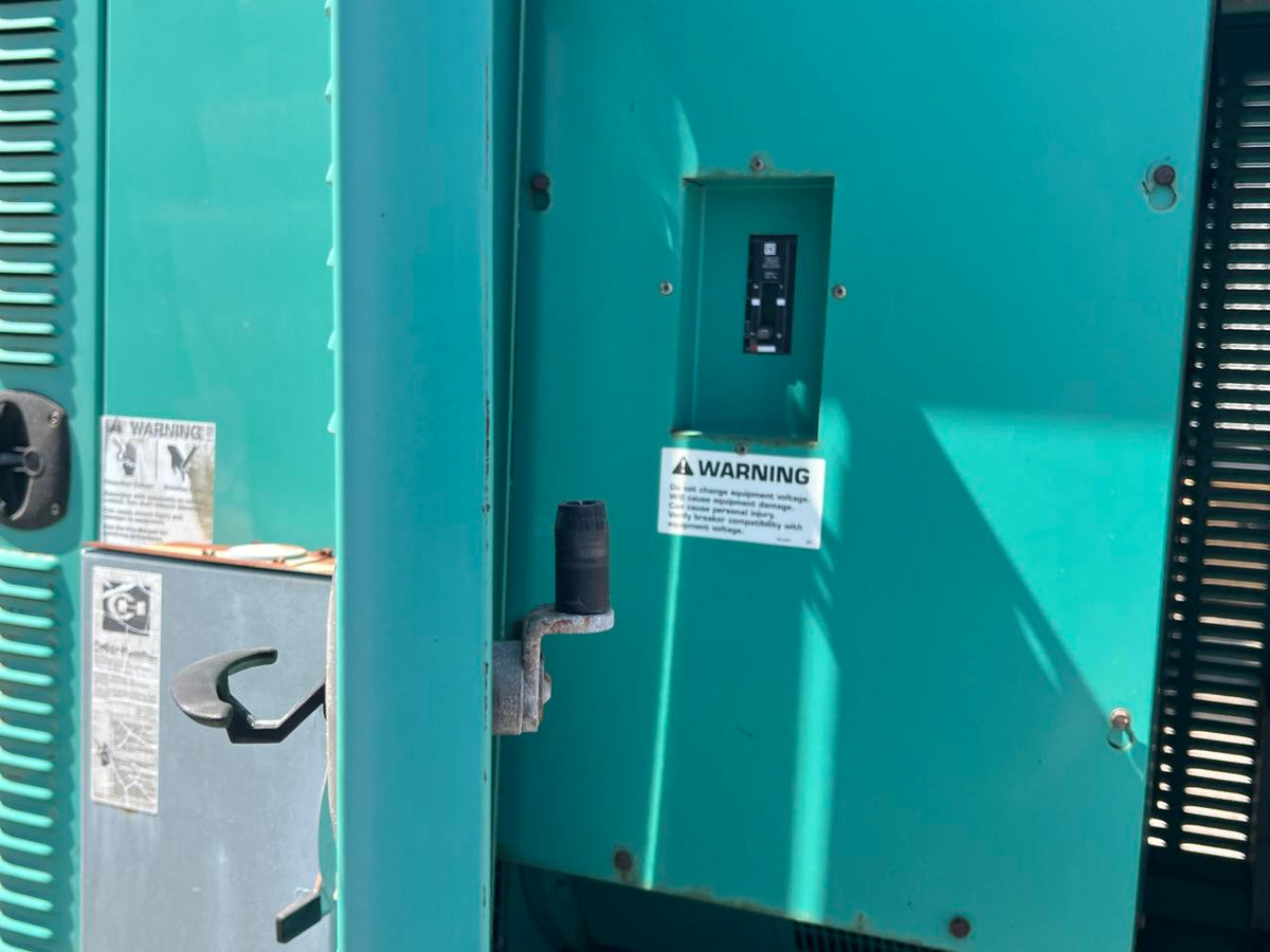 35 kW Cummins/Onan Portable GenSet with Enclosure and Base Fuel Tank, 3.3 Liter Cummins Engine, Year – 2002, 451 Hours