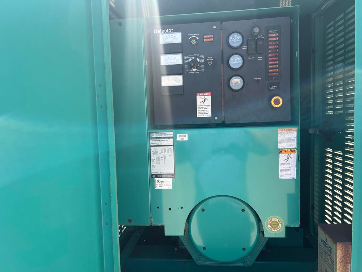 35 kW Cummins/Onan Portable GenSet with Enclosure and Base Fuel Tank, 3.3 Liter Cummins Engine, Year – 2002, 451 Hours