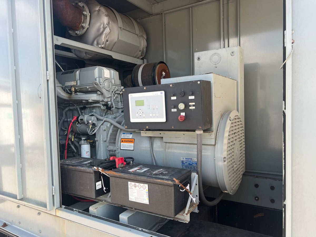 350 kW MTU Generator, 14 Liter Series 60 Detroit Diesel Engine, with Enclosure and Base Fuel Tank, Year – 2008, 706 Hours, US EPA Tier 3