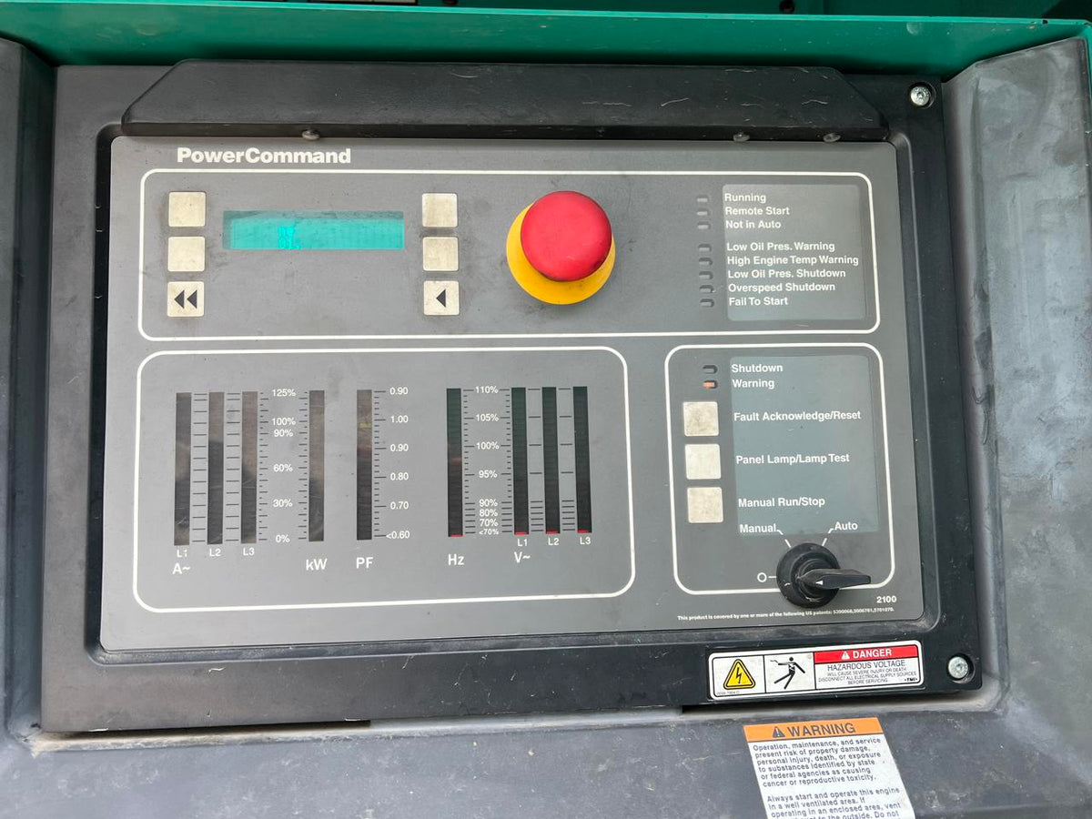 400 kW Cummins/Onan Generator Set, With Enclosed and Base Fuel Tank, Year – 2008, 601 Hours, US EPA Tier 2