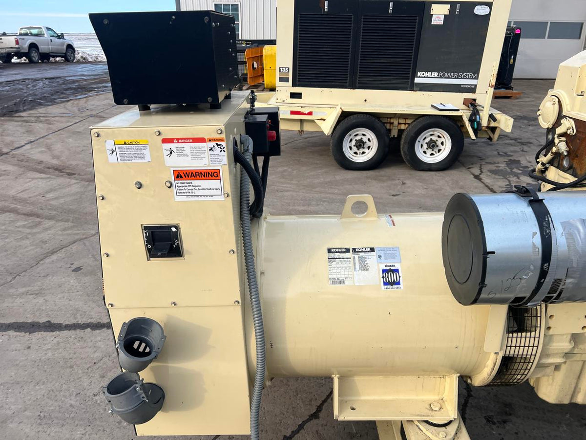 400 kW Kohler Generator, 14 Liter Series 60 Detroit Diesel Engine, Year 2000, 1186 Hours