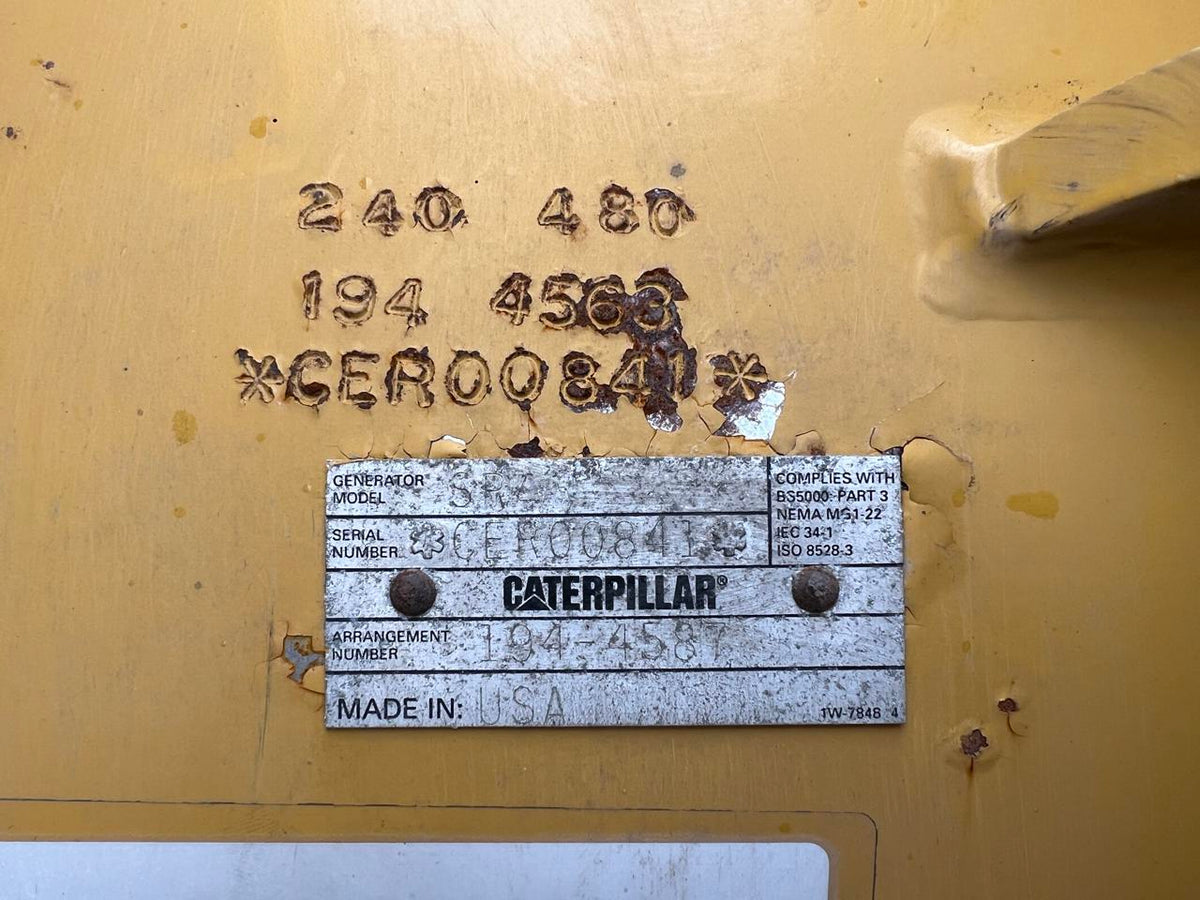 400 kW CAT 3456/C16 Engine GenSet, Year – 2004, Open Skid, 365 Hours