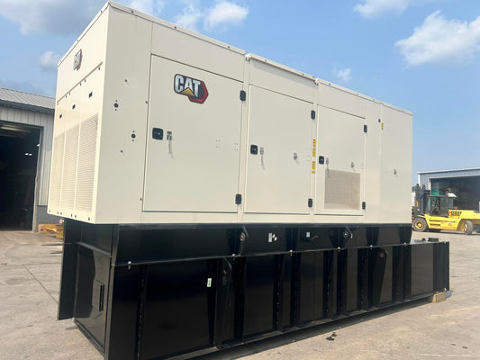 400 kW New Surplus CAT Gen Set, with Sound Attenuated Enclosure and Base Fuel Tank, C13 CAT Engine, Year – 2023