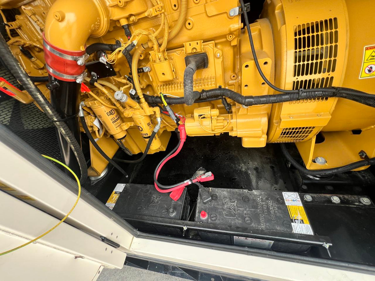 400 kW New Surplus CAT Gen Set, with Sound Attenuated Enclosure and Base Fuel Tank, C13 CAT Engine, Year – 2023