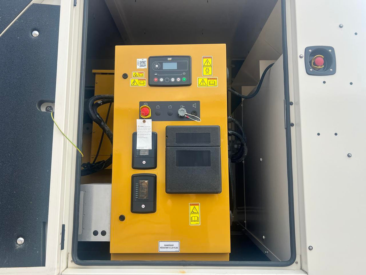 400 kW New Surplus CAT Gen Set, with Sound Attenuated Enclosure and Base Fuel Tank, C13 CAT Engine, Year – 2023