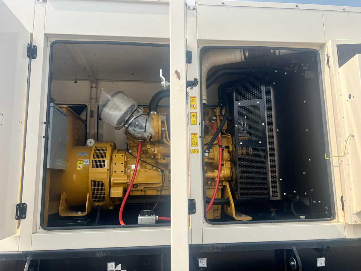 400 kW New Surplus CAT Gen Set, with Sound Attenuated Enclosure and Base Fuel Tank, C13 CAT Engine, Year – 2023