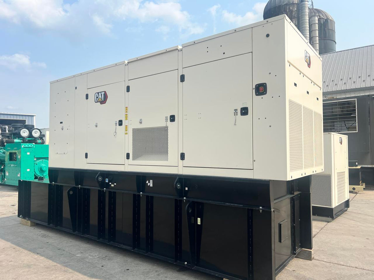 400 kW New Surplus CAT Gen Set, with Sound Attenuated Enclosure and Base Fuel Tank, C13 CAT Engine, Year – 2023