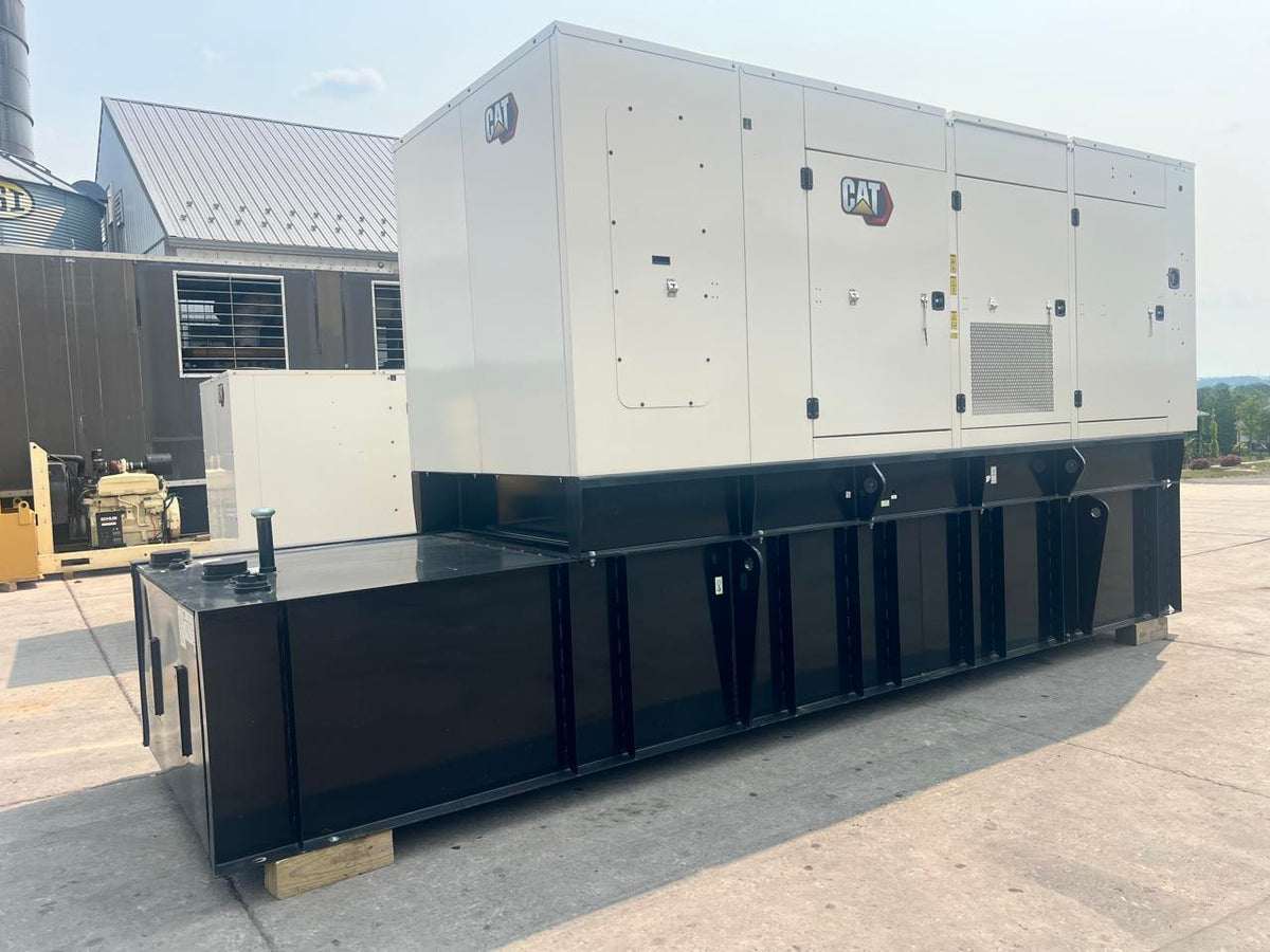 400 kW New Surplus CAT Gen Set, with Sound Attenuated Enclosure and Base Fuel Tank, C13 CAT Engine, Year – 2023