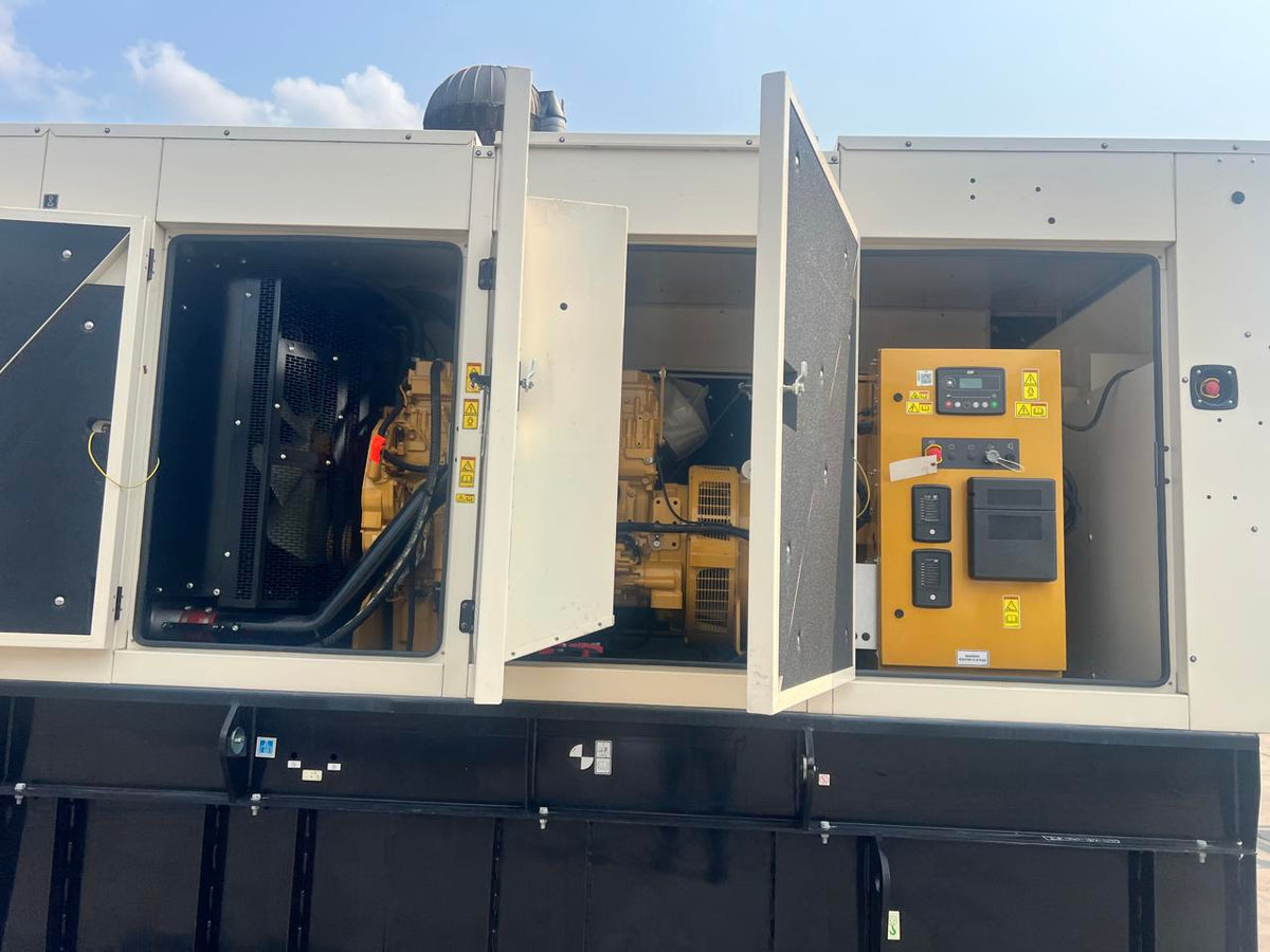 400 kW New Surplus CAT Gen Set, with Sound Attenuated Enclosure and Base Fuel Tank, C13 CAT Engine, Year – 2023