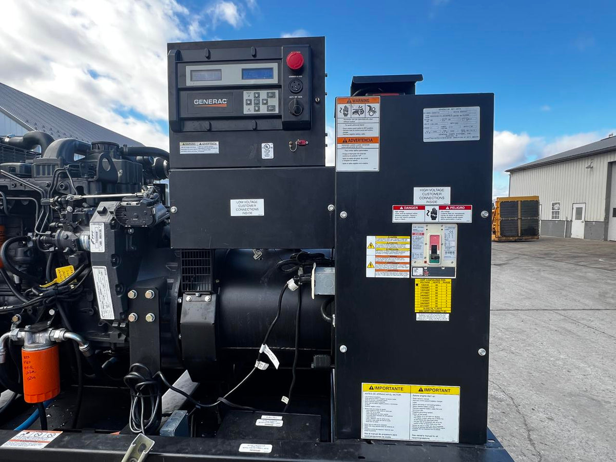 48 kW Generac Generator with Base Tank, with FPT Diesel Engine, Year – 2011, 341 Hours