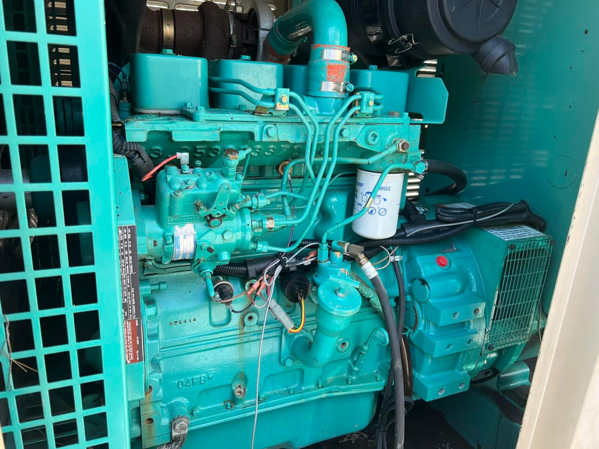 50 kW Cummins/Onan Generator, with Enclosure and Base Tank 3.9 Cummins Engine, Enclosed, Year – 1998, 1247 Hours