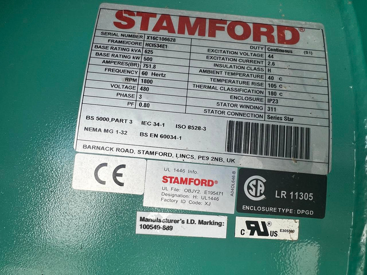 500 kW Cummins/Onan GenSet, Year – 2017, Natural Gas, 114 Hours, Sound Attenuated Enclosure, Like New Condition