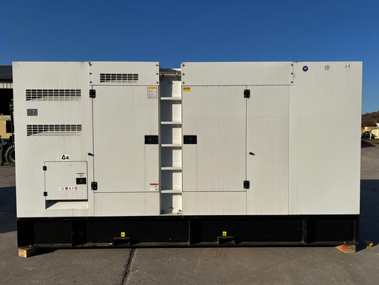 500 kW Unused Surplus Stamford, Volvo Penta Genset, Enclosed, Sound Attenuated with Base Fuel Tank, Year – 2022, US EPA Tier 2 Pre Emission Engine